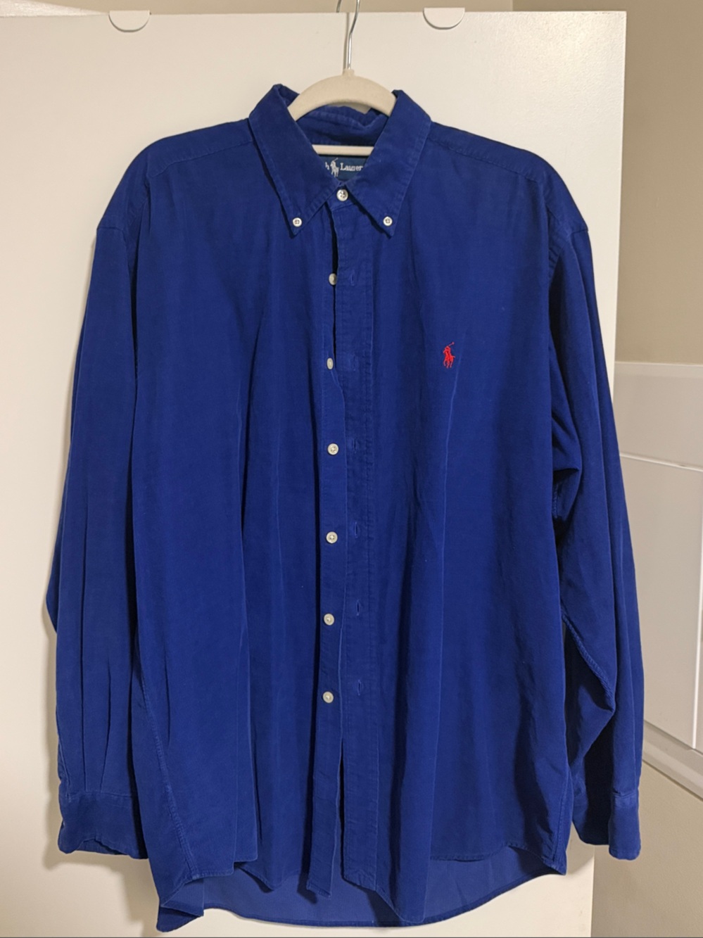 Vintage Ralph Lauren Royal Blue Shirt with Red Pony
